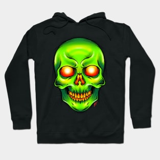 Green skull Hoodie